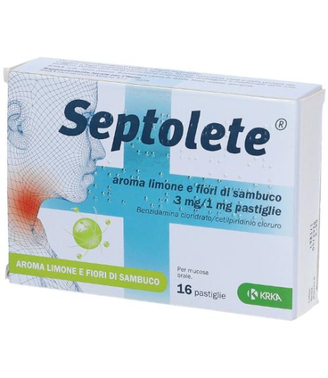 SEPTOLETE 16PAST3+1MG LIM FIOR