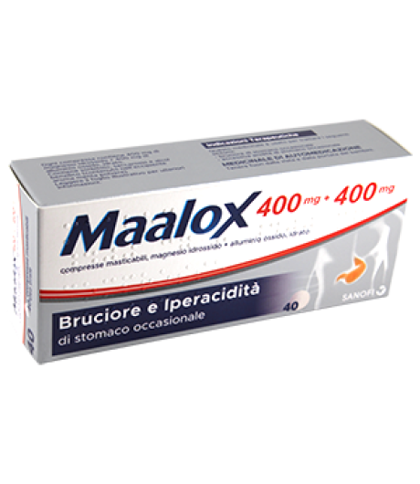 MAALOX*40CPR MAST 400MG+400MG