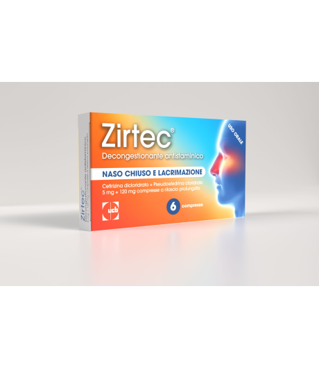 ZIRTEC DECONG ANT*6CPR 5+120MG