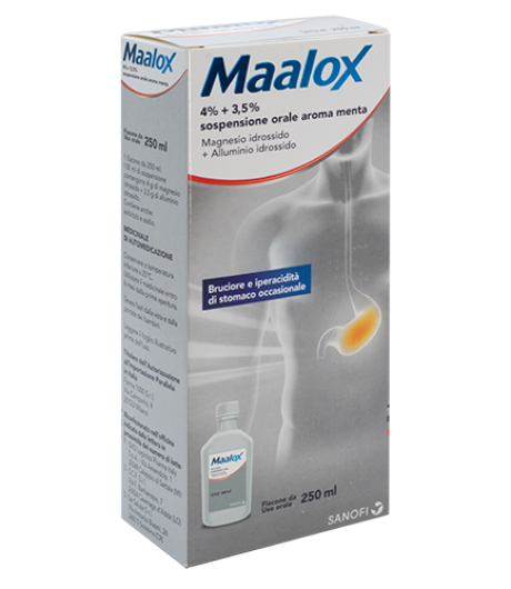 Maalox*os Sosp 250ml 4%+3,5%