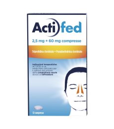 Actifed*12cpr 2,5mg+60mg