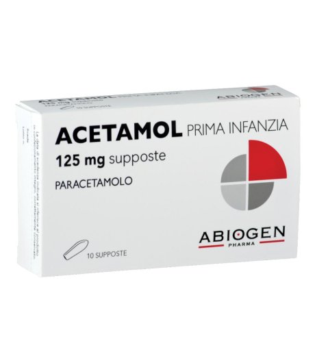 ACETAMOL 10 SUPP 125 MG