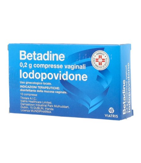 Betadine*10cpr Vag 200mg