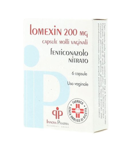 LOMEXIN 6CPS MOLLI VAG 200MG LOMEXIN 6CPS MOLLI VAG 200MG