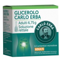 Glicerolo Carlo Erba Adulti 6 contenitori monodose da 6,75g 