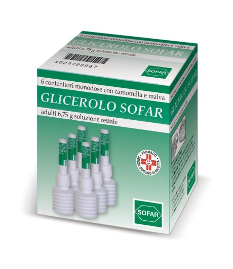 Glicerolo Sofar*6cont 6,75g