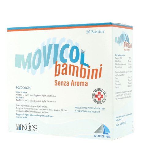 Movicol*senza Aroma Bb 20bust