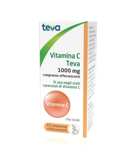 VITAMINA C TEVA 10CPR EFF 1G