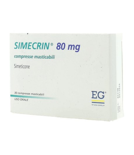 Simecrin*30cpr Mast 80mg Simecrin*30cpr Mast 80mg