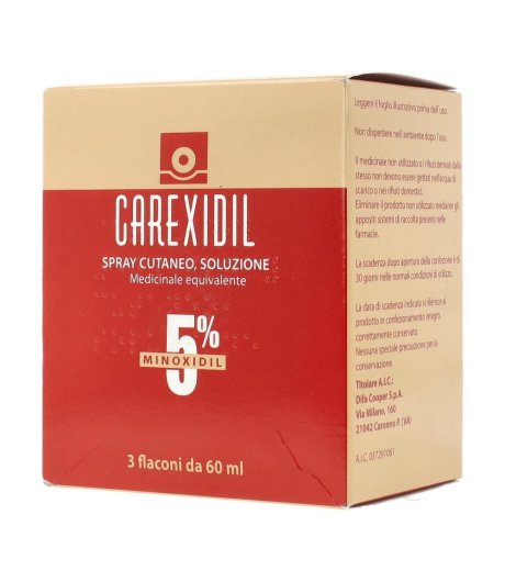 Carexidil*3fl Soluz Cut 60ml5%