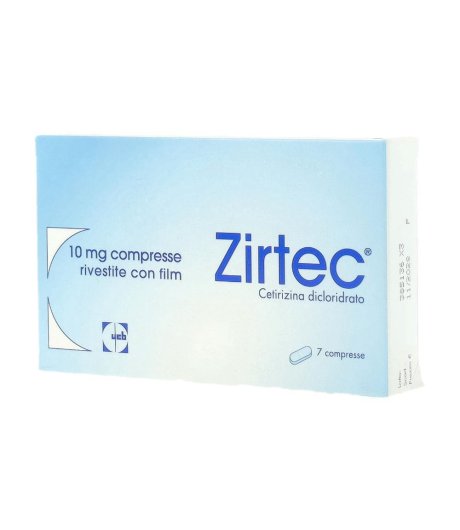 ZIRTEC*7CPR RIV 10MG ZIRTEC*7CPR RIV 10MG