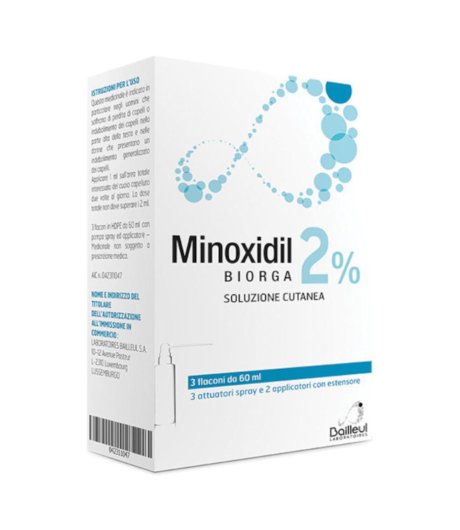 Minoxidil Biorga*sol Cut 3fl2%