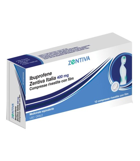 Ibuprofene Zent It*12cpr 400mg