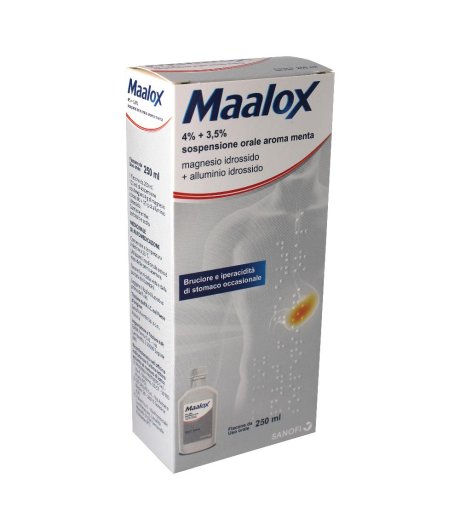 MAALOX*OS SOSP 250ML 4%+3,5%