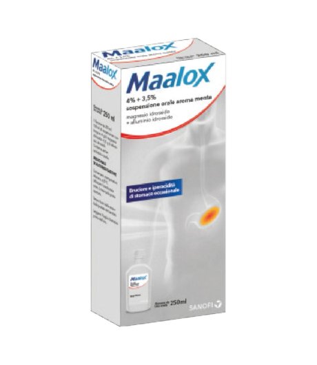 MAALOX*OS SOSP 250ML 4%+3,5%