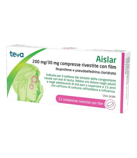 AISLAR*12CPR RIV 200MG+30MG AISLAR*12CPR RIV 200MG+30MG