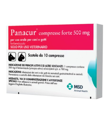 PANACUR-10 CPR 500 MG VET