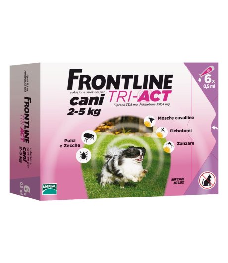 Frontline Tri-act*6pip 2-5kg