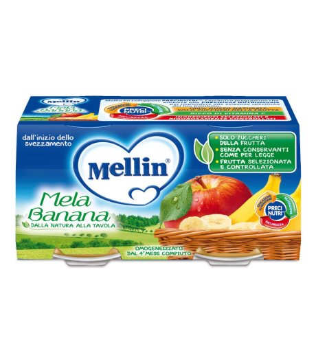 MELLIN OMOG MELA BANANA 2X100G