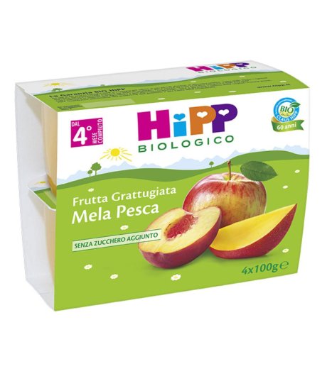 HIPP BIO FRU GRAT MEL/PE4X100G