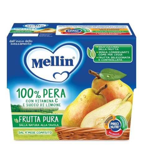 MELLIN FRUTTA PURA PERA 4X100G