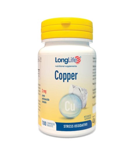 Longlife Copper 2mg 100cpr