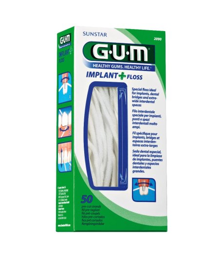 GUM IMPLANT+FLOSS FILO 50P 2090<