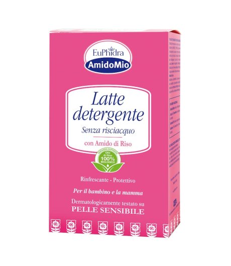 Latte detergente all'amido di riso 200 ml Euphidra amidomio