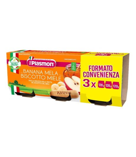 PLASMON OMOBAN/MEL BISC 3X120G