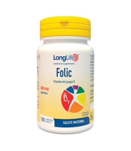 Longlife Folic 400mcg 100cpr