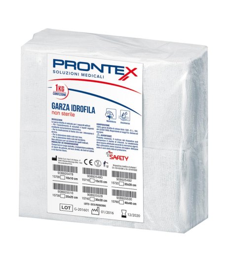 GARZA PRONTEX 15X15CM 1KG