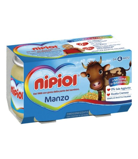 OMO NIPIOL Manzo 2x120g