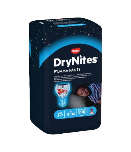 HUGGIES DRYNITES BOY 17/30K 10PZ