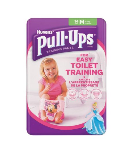 HUGGIES PULL UPS L GIRL 14/18K