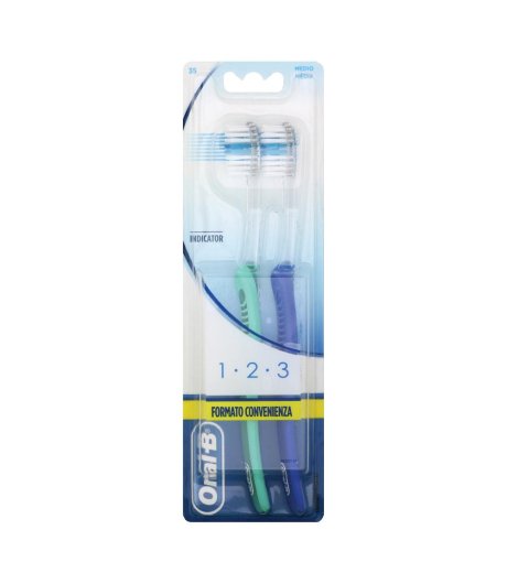 ORALB 123 INDICATOR SPAZZ 2PZ