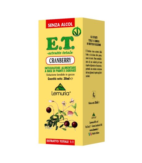 CRANBERRY ET 30ML ** LEMURIA