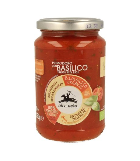 POMODORO C/BASILICO BIO350G ALCE