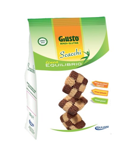 GIUSTO S/G Bisc.Scacchi 250g