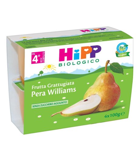 HIPP BIO FRU GRAT PERA 4X100G