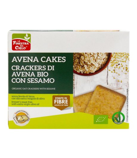 Crackers Avena Sesamo250g Bio