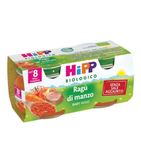 HIPP BIO SUGO RAGU MANZO 2X80G