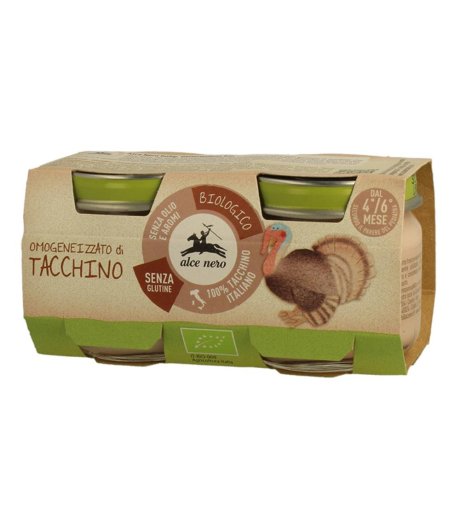 OMOGENEIZ TACCHINO BIO 2X80G ALC