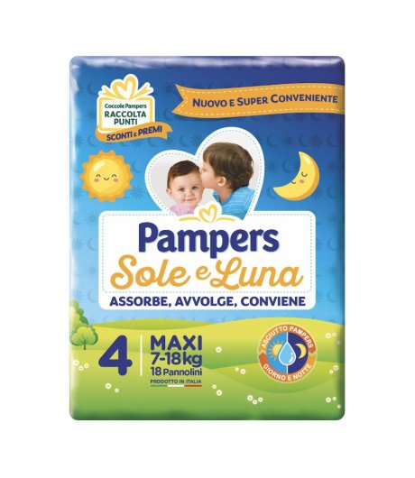 Pampers Sole&luna Maxi 18pz