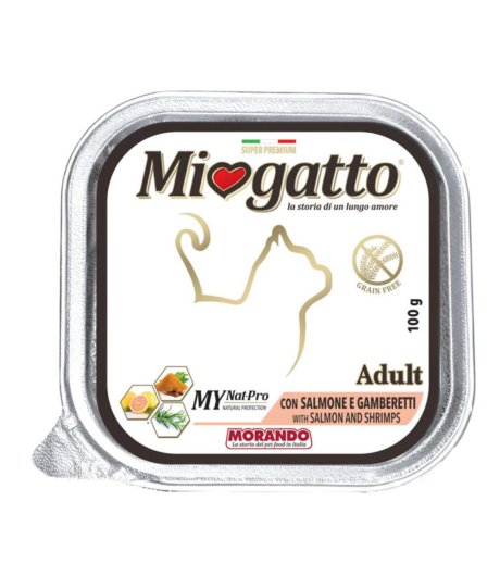 MIOGATTO ADULT SALM/GAMB 100G