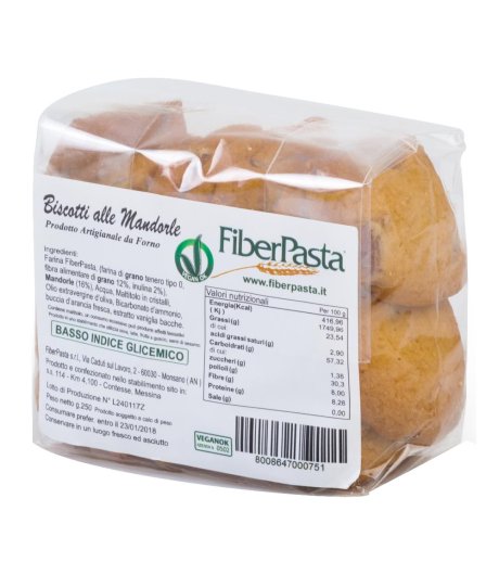 FIBERPASTA BISC MANDORLE 250G