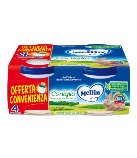 Mellin Omog Coniglio 4x80g