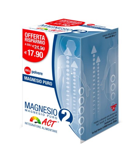 Magnesio 2 Act Puro Polv 300g