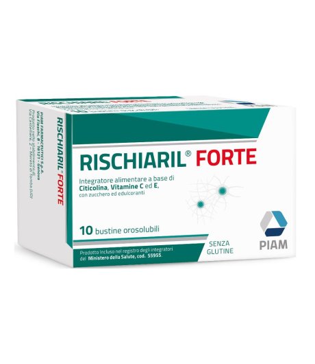 RISCHIARIL FORTE 10 BUSTINE OROSOLUBILI - INTEGRATORE PER ATTENZIONE MEMORIA E AFFATICAMENTO PSICOFISICO 