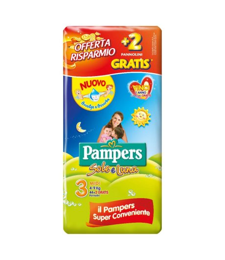 PAMPERS SOLEL MIDI 44+2PZ 9494<