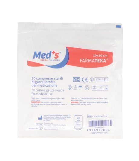 MEDS GARZA ST 12/8 10X10 50PZ